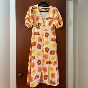Wild Pony midi floral dress